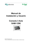 Manual de Instalación y Usuario Consola 3 Axis