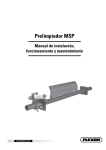 Prelimpiador MSP Manual de instalación, funcionamiento y