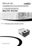 BALTIC R410A Manual de instalación,funcionamiento y