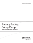 Battery Backup Sump Pump
