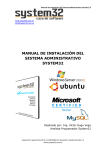 manual de instalación del sistema administrativo system32