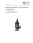 Manual de instalación, funcionamiento y mantenimiento