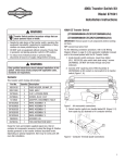 400A Transfer Switch Kit Model 071041 Installation Instructions