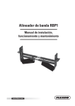 Alineador de banda RBP1 Manual de instalación, funcionamiento y