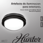 Artefacto de iluminación para exteriores Artefacto de