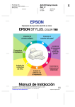Manual de Instalación de la EPSON STYLUS COLOR 1160