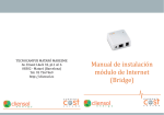 Manual de instalación módulo de Internet (Bridge)
