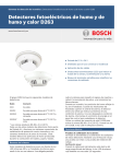 Detectores fotoeléctricos de humo y de humo y calor D263