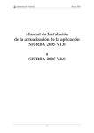 Manual de Instalación de la actualización de la aplicación SIURBA