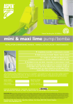 mini & maxi lime pump/bomba