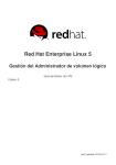 Red Hat Enterprise Linux 5 Gestión del Administrador de volumen