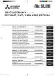 Air-Conditioners SUZ-KA25, KA35, KA50, KA60