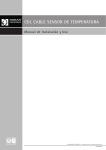 CDL CABLE SENSOR DE TEMPERATURA Manual de Instalación y