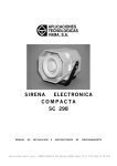 SIRENA ELECTRONICA COMPACTA SC 298
