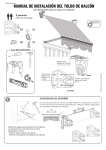 manual de instalación del toldo de balcón