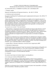 Aclaraciones de la Comisión Nacional de Categorización