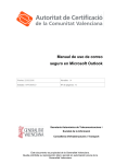 Manual de uso de correo seguro en Microsoft Outlook