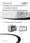 Manual de instalación,funcionamiento y mantenimiento