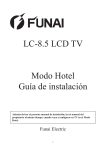 LC-8.5 LCD TV Modo Hotel Guía de instalación - Wiki Karat