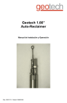 Geotech 1.66" Auto-Reclaimer Manual de Instalación y Operación