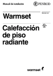 Warmset Calefacción de piso radiante