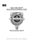 Detcon MicroSafe TM Sensor Sulfuro de Hidrógeno TP-524C
