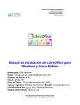 Manual de Instalación de LibreOffice para Windows y Linux