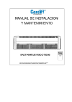 Manual de Uso - CARDIFF Air Conditioning