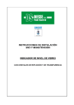 instrucciones de instalación uso y manutención indicador de nivel