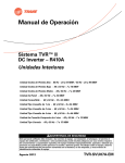 TVR II Unidades Interiores - Manual de Operación