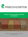 manual de instalación adoquines de concreto