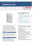 RADION PIR y PIR C - Bosch Security Systems