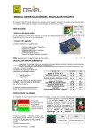 MANUAL DE INSTALACIÓN DEL REGULADOR ISOLER M