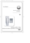 interfono audio 2 hilos platina de calle en superfície o empotrada