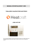 manual de instalacion y uso toallero calefactor