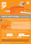 mini & maxi orange pump/bomba