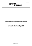 Manual de Instalación Mantenimiento Válvula