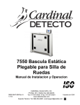 7550 Bascula Estática Plegable para Silla de Ruedas