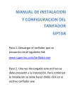 manual de instalacion y configuracion del tarifador siptar