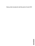 Manual de instalación de Education Suite 2013