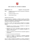 Memorando 1121 - Union Colegiada del Notariado Colombiano