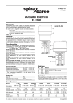 Actuador eléctrico serie EL3500