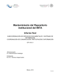 Mantenimiento del Repositorio institucional del IMTA Informe final