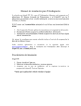 Manual de instalacion para Teledespacho