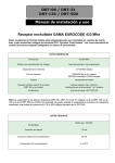 Manual de instalación y uso DRT-08 / DRT-31 DRT-126 / DRT