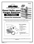 Panel Solar para Cargar Baterías