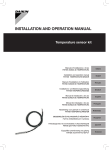 INSTALLATION AND OPERATION MANUAL