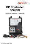 Geotech BP Controller 300 PSI Manual de Instalación y Operación