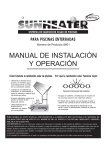 MANUAL DE INSTALACIÓN Y OPERACIÓN