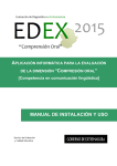Manual de aplicación Comprensión Oral EDEX 2015